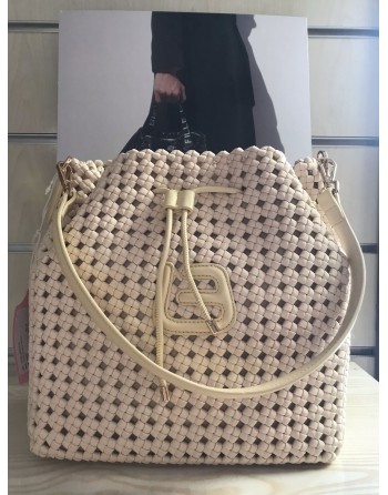 Borsa fanilù woven IVORY