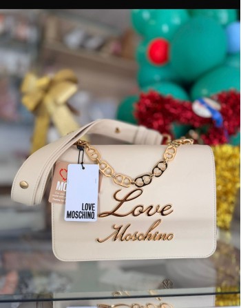 borsa beige grande moschino